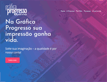 Tablet Screenshot of graficaprogresso.com